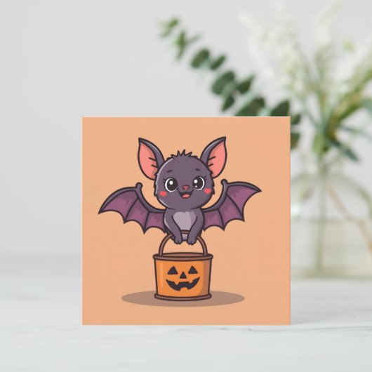 Trick oder Treatschiff Einladung (Stehend Vorderseite)