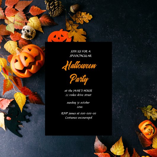 Trick oder Treatzeit halloween Einladung