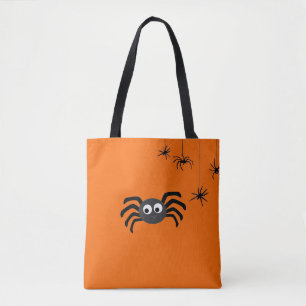 Trick oder Tree Spider Tote Tasche