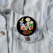 Trick oder Treff Halloween Large, 3 Inch Button (Beispiel)