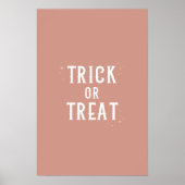 Trick oder Treff Halloween Wall Art Poster (Vorne)