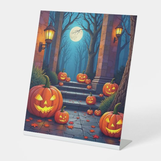 Trick- oder Trefferzeichen Sockelschild (Vorderseite)