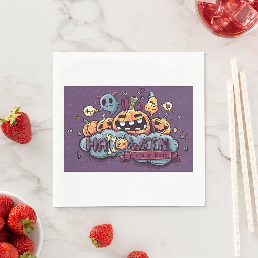 Trick oder Treppepapier Napkins Serviette