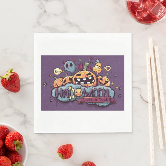 Trick oder Treppepapier Napkins Serviette (Beispiel)