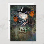 Trick oder Trete Einladung (Vorne/Hinten)