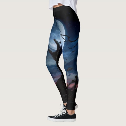 Trick oder Trete, Halloween-Party, Boo-Leggings Leggings (Links)