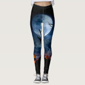 Trick oder Trete, Halloween-Party, Boo-Leggings Leggings (Vorderseite)