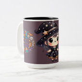 "Trick oder Trete Kaffee Tasse - Festlicher Hallow (Vorderseite Links)