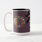 "Trick oder Trete Kaffee Tasse - Festlicher Hallow (Links)