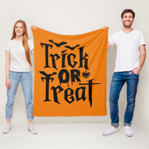 Trick oder Trete mit Fledermäusen und SpinnenHallo Fleecedecke