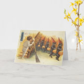 Trick oder Treten Karte (Gelbe Blume)