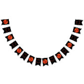 Trick oder Treten mit Hexen & Fledermäusen auf Ora Wimpelkette (Alle)