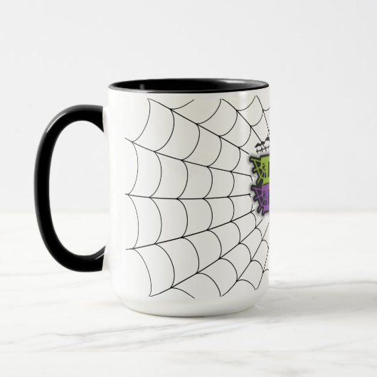 Trick oder Treten mit Spider Web Tasse (Links)