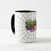 Trick oder Treten mit Spider Web Tasse (Vorderseite Links)
