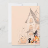 Trick oder Treten niedlichen Spooktacular Geburtst Einladung (Rückseite)