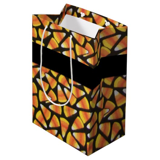 Trick oder Treten Sie ein Geschenktüte für Candy C (Rückseite Schrägansicht)