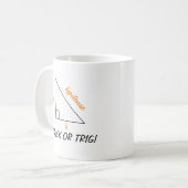 Trick oder Trig Mathe Halloween Personalisiert Leh Kaffeetasse (Vorderseite Links)