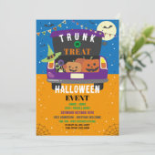 Trick oder Trunk Event Halloween Car Party Einladung (Stehend Vorderseite)