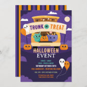 Trick oder Trunk Event Halloween Car Party Einladung (Vorne/Hinten)