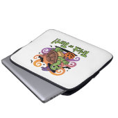 Trick oder Turt Funny Turtle Halloween Laptopschutzhülle (Vorne Knopf)