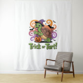 Trick oder Turt Funny Turtle Halloween Wandteppich (Beispiel)