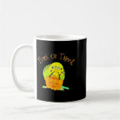 Trick oder Tweet Parakeet Budgie Mama Halloween Bi Kaffeetasse (Links)