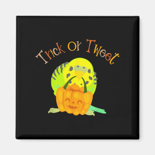Trick oder Tweet Parakeet Budgie Mama Halloween Bi Magnet