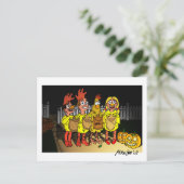 Trick oder Tweet? Postkarte (Stehend Vorderseite)