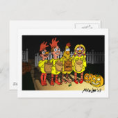 Trick oder Tweet? Postkarte (Vorne/Hinten)