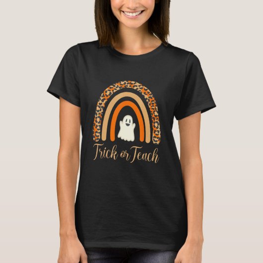 Trick oder Unterricht für lustige Lehrer T-Shirt (Vorderseite)