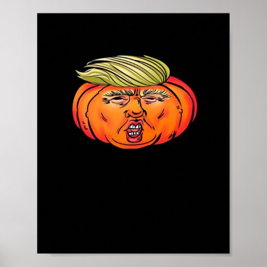 Trick oder Verrat Anti Halloween Pumpkin Trumpkin Poster (Vorne)