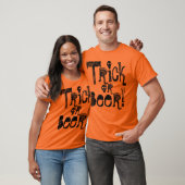 Trick or Beer Fun Halloween Orange T-Shirt (Unisex)