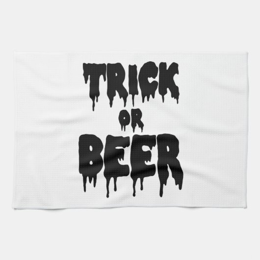 trick or beer geschirrtuch (Horizontal)