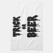 trick or beer geschirrtuch (Vertikal)