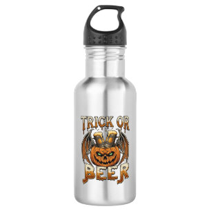 Trick Or Beer Halloween-Kürbis-Skelett-Flügel-Tass Edelstahlflasche
