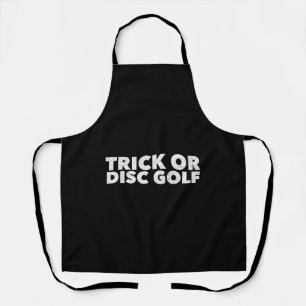Trick or Disk Golf Funny Halloween Schürze