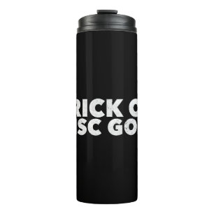 Trick or Disk Golf Funny Halloween Thermosbecher