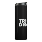 Trick or Disk Golf Funny Halloween Thermosbecher (Nach links gedreht)