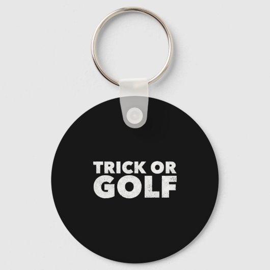 Trick Or Golf Funny Halloween Schlüsselanhänger (Vorderseite)