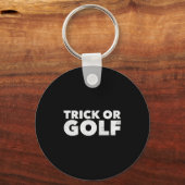 Trick Or Golf Funny Halloween Schlüsselanhänger (Vorderseite)