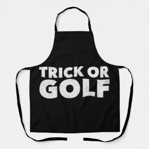 Trick Or Golf Funny Halloween Schürze