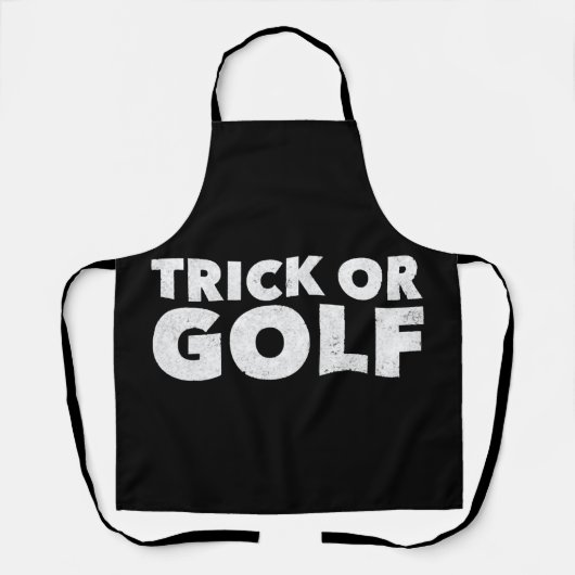 Trick Or Golf Funny Halloween Schürze (Vorderseite)