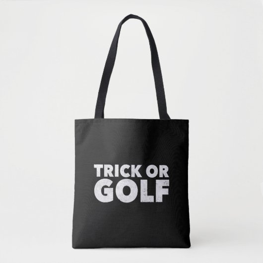 Trick Or Golf Funny Halloween Tasche (Vorderseite)