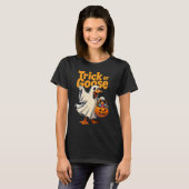Trick or Goose Halloween Goose T-Shirt (Vorne ganz)