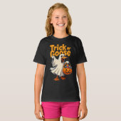 Trick or Goose Halloween Goose T-Shirt (Vorne ganz)