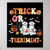 Trick Or Halloween Radiation Oncology Rad Therapy Poster (Vorne)