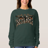 Trick-or-Leckerei Blumendruck Mama Sweatshirt (Vorderseite)
