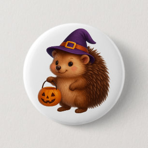 Trick-or-Leckerei-Igel Button