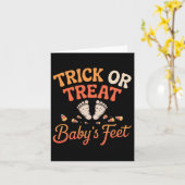 Trick-or-Leckerei Karte (Gelbe Blume)