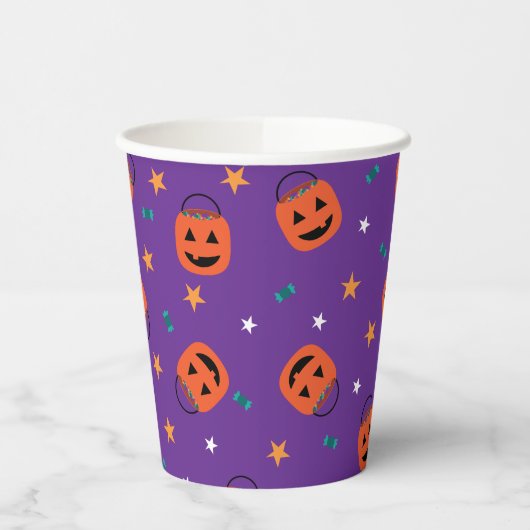 Trick-or-Leckerei Pappbecher (Links)